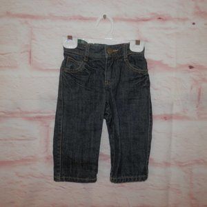 Mini Boden  Flannel Lined Boys Size 1-1.5Y Warm Lined Denim Jeans Pants 3609
